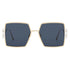 Dior 30Montaigne S4U Cd40080U B6B0 10V Ivory Frame Blue Lens Sunglasses Womens